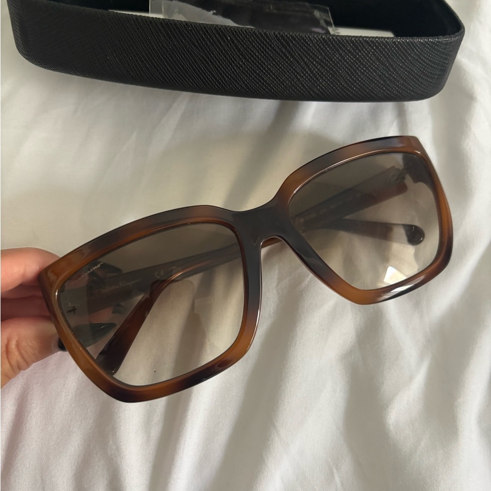 Ferragamo Tortoiseshell Oversized Women's Sunglasses